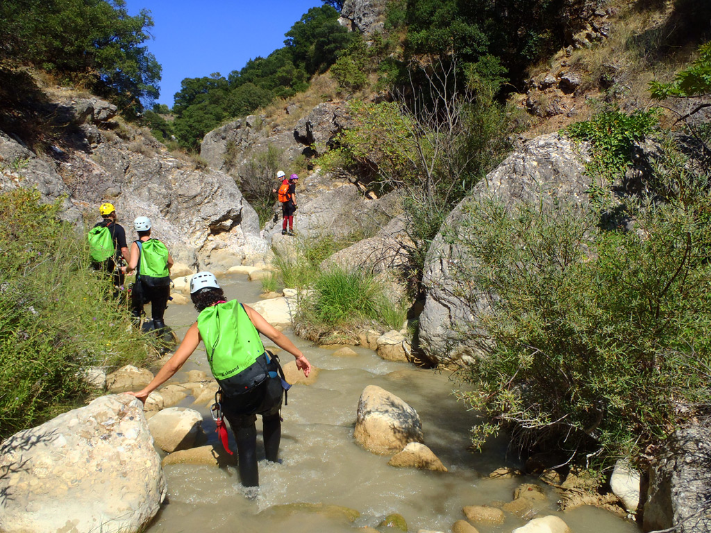 Canyoning in the Kallithea Gorge