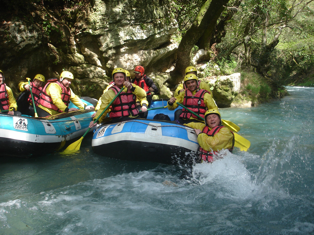 Rafting on river Lousios